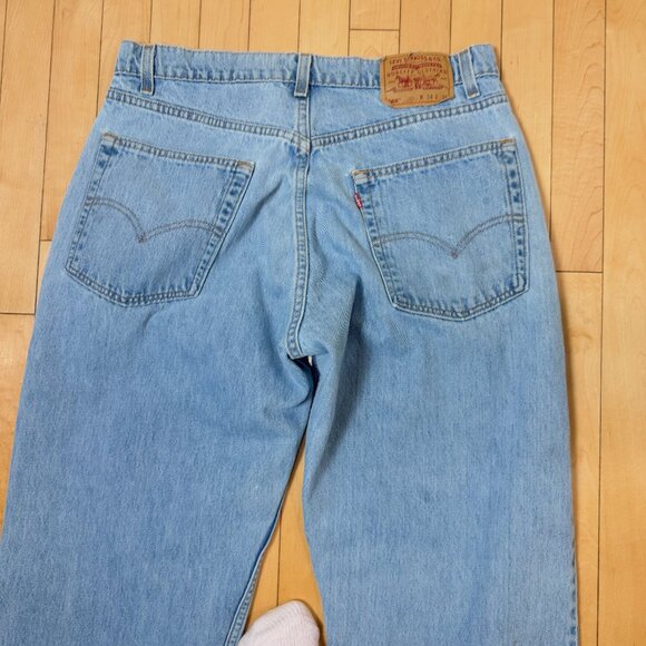 LEVI's Vintage 569 Style Denim Blue Jeans Size Waist 34 Length 36 - Picture 4 of 11